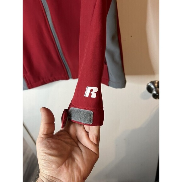 Alabama Crimson Tide Russell Jacket S Men Red Full Zip 100% Poly YGI V4-240 - Picture 2 of 4